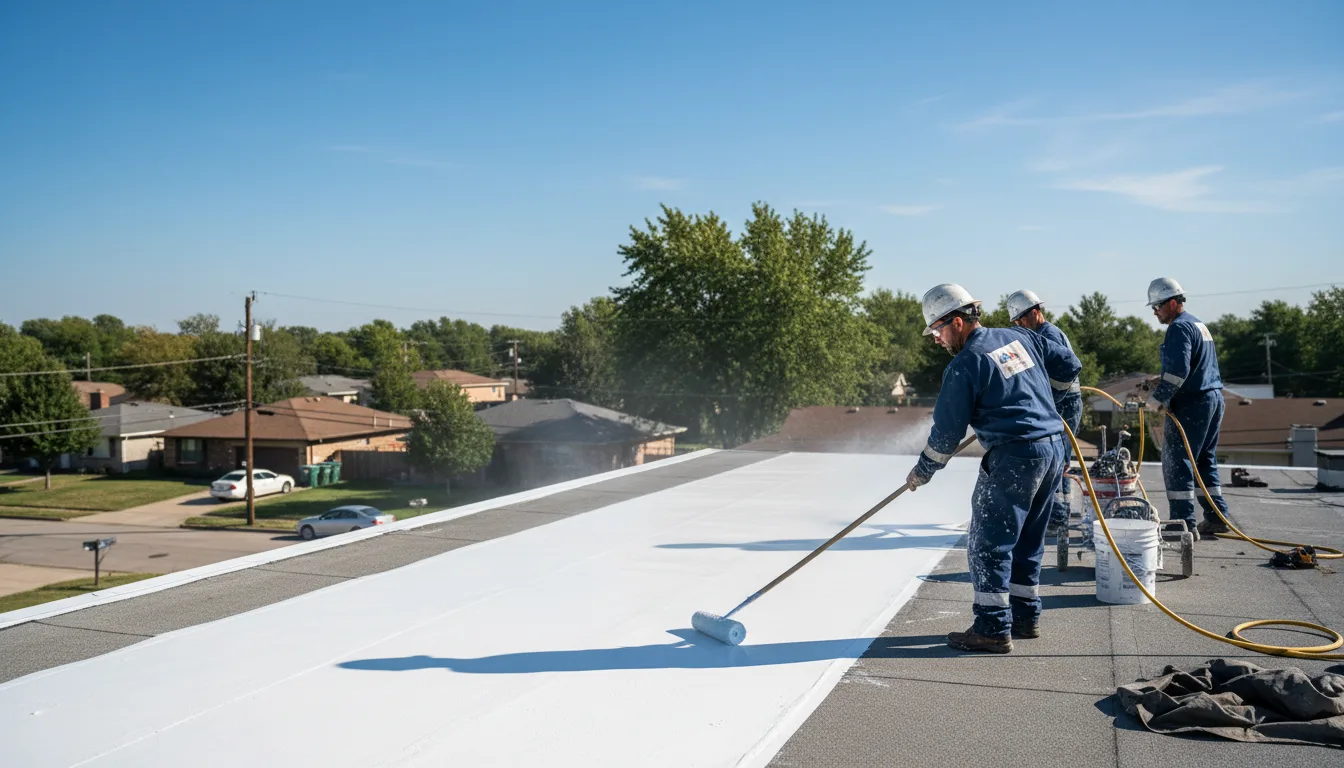 Commercial roof coating in Plymouth, MA near me